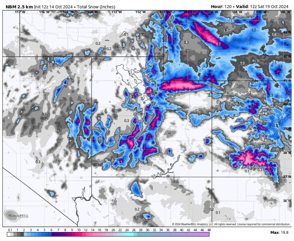 WasatchSnow's tweet photo. In case you haven't heard, much colder temperatures and mountain snow are coming to Utah later this week. https://t.co/mT98WFUdOE