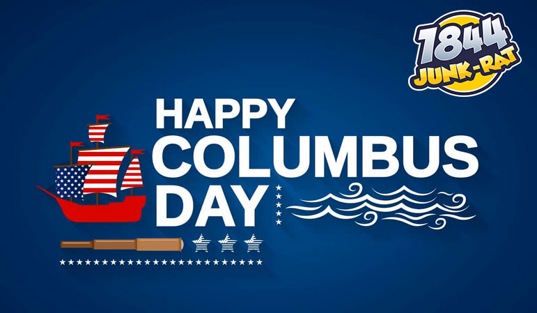 1844JunkRat's tweet photo. Happy Columbus Day! Today we celebrate the spirit of exploration and discovery that Christopher Columbus embodied. Wishing this day be filled with joy, laughter, and gratitude for all the wonders that this world has to offer. #ColumbusDay #CelebrateDiscovery #1-844-JUNK-RAT🌎🚢🗺️ https://t.co/p8tkvJ9Z5I