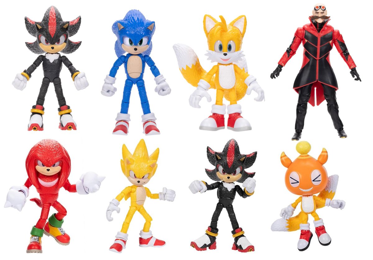 Since they still seem to be up, here's a collection of links to preorder/backorder the 5-inch Jakks Pacific Sonic Movie 3 Figures:

Wave 1:
Shadow: amzn.to/405NXqM
Sonic: amzn.to/3U8twWq
Tails: amzn.to/3zNLDdh
Robotnik: amzn.to/3NsISRL

Wave 2: