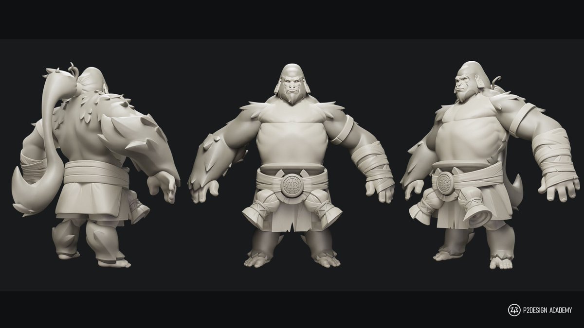 Kibali 🦍

Kibali sculpt for P2design. Rigg and animation lessons.
youtube.com/watch?v=4n48e8…
p2design-academy.com

#zbrush #3dart #blender #characterart #sculpting