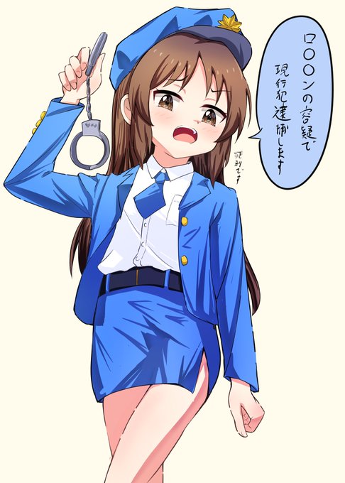 お題箱よりミニスカポリスタチバナです💢💢💢 