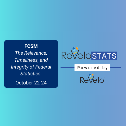 ReveloSoftware's tweet photo. @ReveloSoftware is excited to participate as an exhibitor at this year's 2024 FCSM Research and Policy Conference! Revelo is committed to enhancing the relevance, timeliness, and integrity of federal statistics. Stop by booth 8 and discover our latest innovation, ReveloSTATS! https://t.co/OJptrM86nX