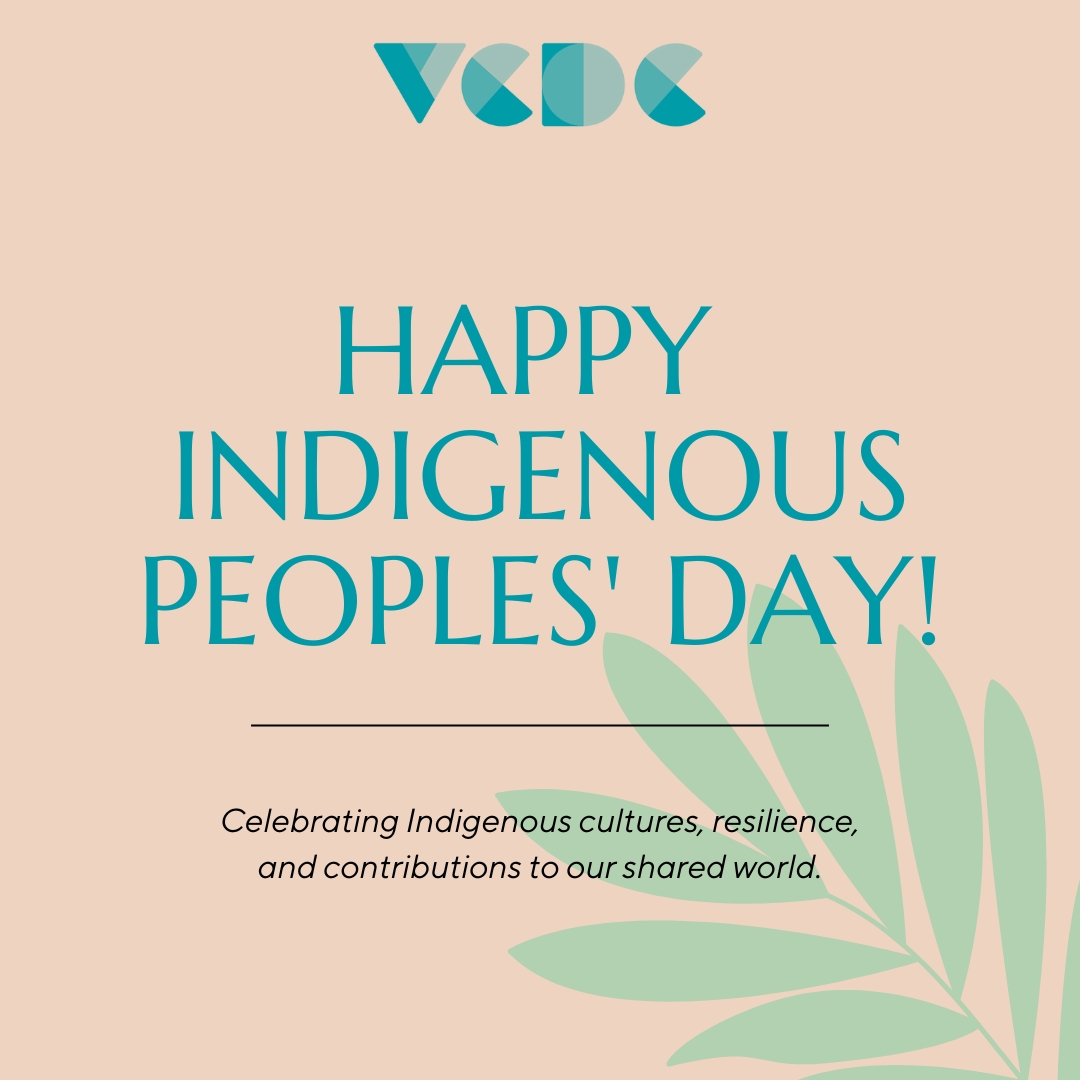 Happy Indigenous Peoples' Day from VCDC! Today we celebrate and honor the culture and heritage of our Native American Communities.