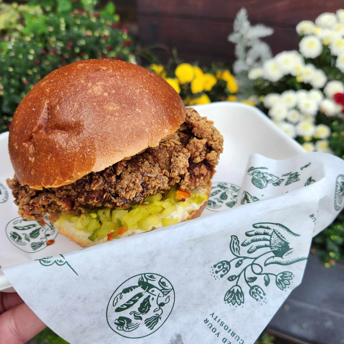 Kentucky: Fried Chicken - Buttermilk Brined Chicken Thigh, Chow Chow, and Spiced Whipped Sorghum Butter on a Soft Roll

Sandwiches of the States: Weekly Special series,  where we celebrate the diverse flavors of different states with a specially crafted sandwich each week.