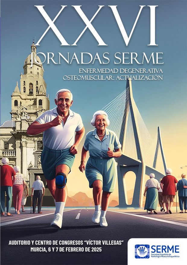 📅 ¡Reserva la fecha! Los días 6 y 7 de febrero de 2025 celebramos las XXVI Jornadas de la SERME en Murcia. Actualízate sobre la “Enfermedad Degenerativa Osteomuscular”. ¡Te esperamos! 

#SERME2025 #Radiología
👇🏻
2025.jornadaserme.org/presentacion/