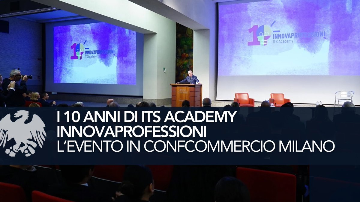 🔵 Innovaprofessioni, l’ITS Academy di riferimento del Sistema Confcommercio Milano, Lodi, Monza e Brianza e lombardo per l’alta formazione post diploma, ha celebrato i 10 anni di attività

👉 youtu.be/o3foASauQJA