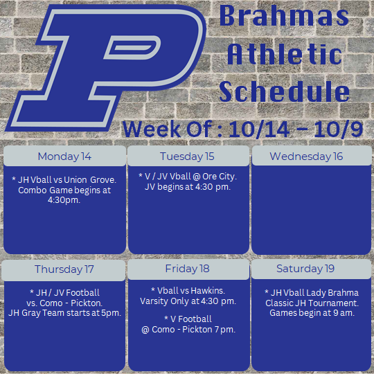 This Week in Brahma Athletics.