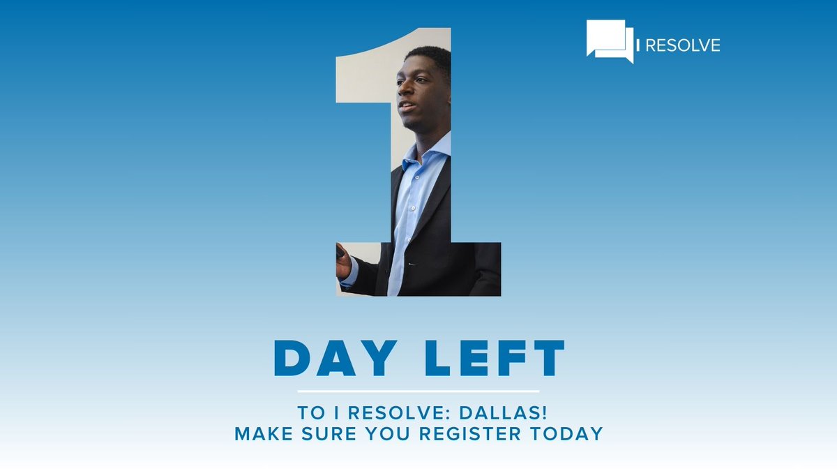 I RESOLVE Dallas is TOMORROW! Have you registered for the event yet?? Grab the link  below and sign up so you don't miss out on any of the excitement <a href="/DallasDebate/">Dallas Urban Debate Alliance</a> has in store.  bit.ly/IRESOLVEDALLAS