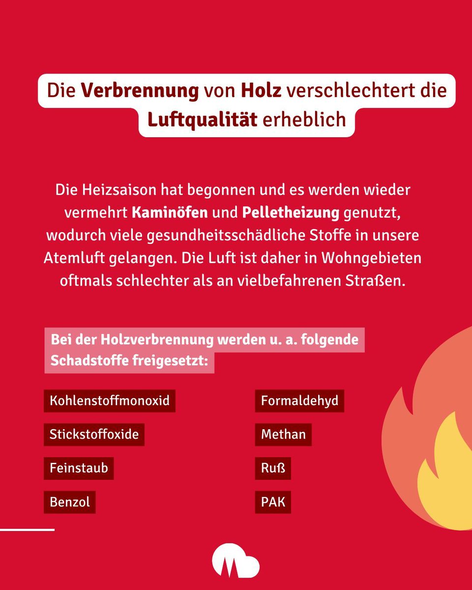 Im Herbst verschlechtert sich die Luftqualität in Köln aufgrund der vermehrten Nutzung von Kaminöfen und Pelletheizungen, da die Verbrennung gesundheitsschädliche Stoffe freisetzt. 
#holzofengate #ofen #kamin #holz #pellets #nachhaltigkeit #gesundheit