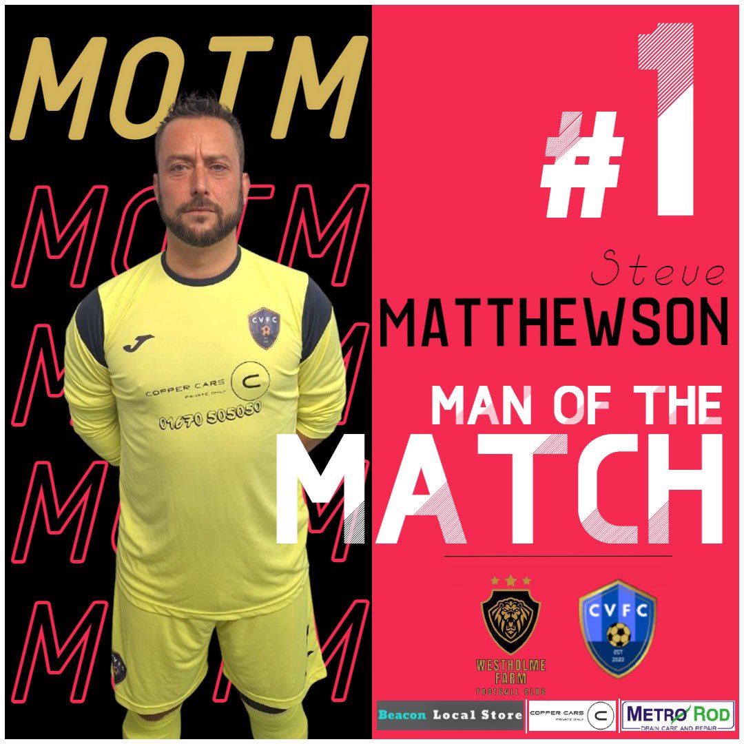 Crammyvillage's tweet photo. Match Result ⬇️⬇️⬇️

Westholme Farm FC 0-1 Cramlington Village FC

Superb result for the lads today! Grafted from minute one to take all 3 points 

⚽️ Jack Patterson
⭐️ Steve Matthewson

Thank you to the people who came down to support the lads 🫶🏻💙🖤

#UpTheVillage 
#CVFC https://t.co/HqBR6Z3XmV