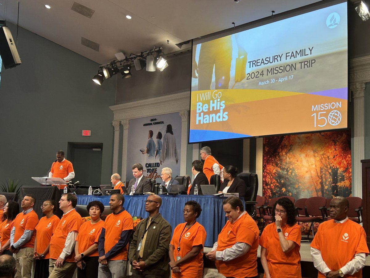 We praise God for our dedicated GC Treasurer, Paul Douglas, and his team who are very involved in the mission outreach of the church! Elder Douglas ended his financial report focusing on the outreach the GC Treasury team took part in St. Croix in the Caribbean Union. #AC24