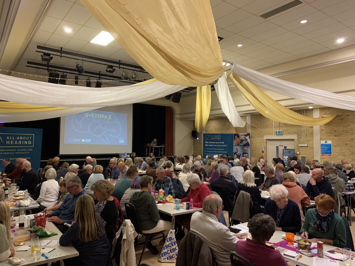 aahearinguk's tweet photo. 24 tables, 150 guests, 8 rounds of trivia.

A big thank you to everyone who supported our Charity Quiz Night yesterday evening, in aid of @NDCS_UK National Deaf Children's Society.

On another incredible evening full of fun and frivolity, you helped us to raise a massive £2,275! https://t.co/KCMLZ2PweE
