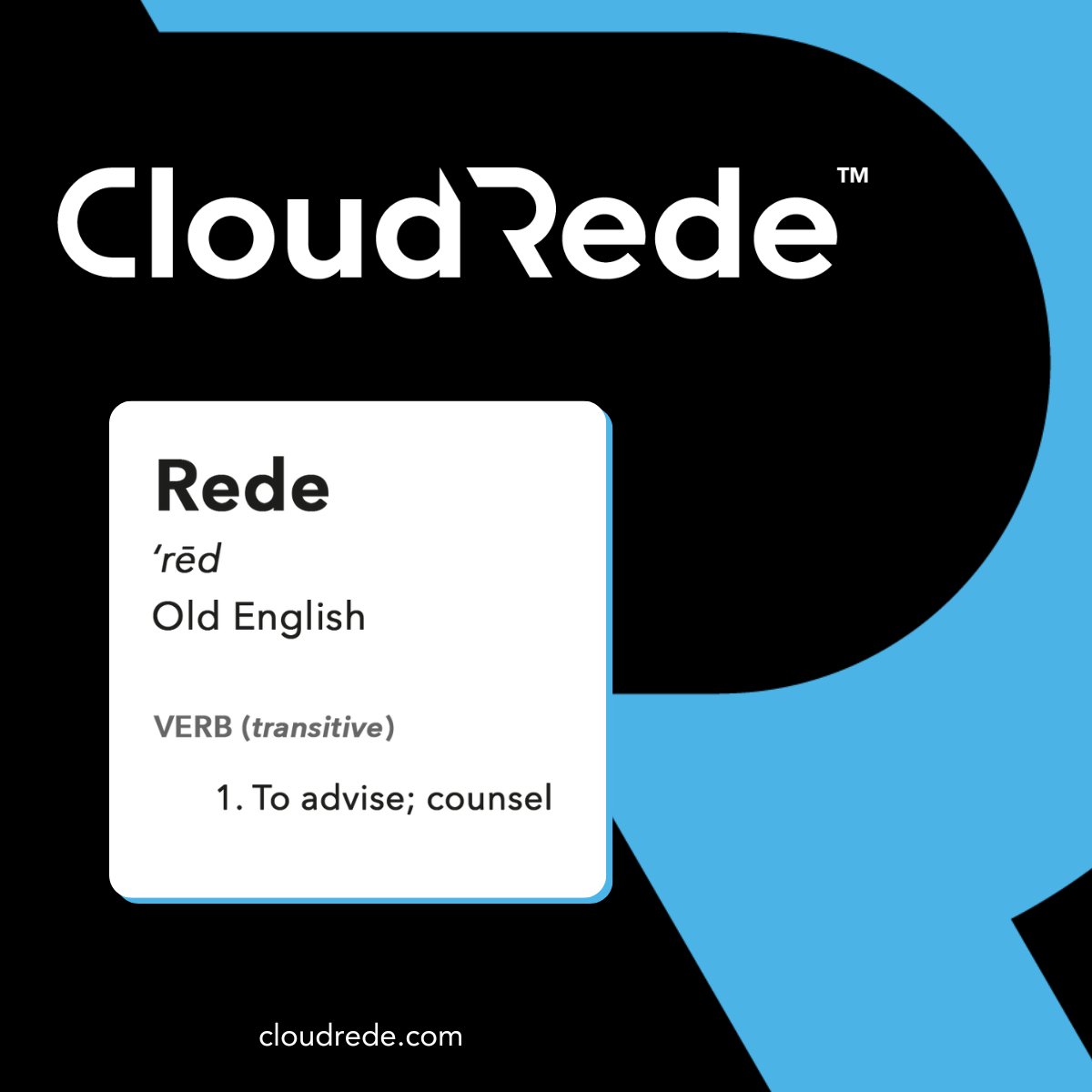 To help get to know us, Cloud Rede is pronounced 'Cloud Reed,' not 'Cloud Ready.' Rooted in the medieval word 'Rede' meaning counsel, we aim to offer #trust and #expertise. 'Rede' evolved into 'Read,' highlighting our focus on #knowledge and #insight.