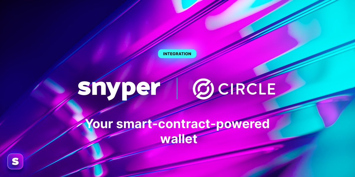🚀 Exciting News!

We are thrilled to announce that Snyper has officially integrated <a href="/circle/">Circle</a>'s Programmable Wallets! 🎉

Circle's technology takes us one step closer to making our vision of a social marketplace powered by smart contracts a reality! 💜

We're truly thankful for