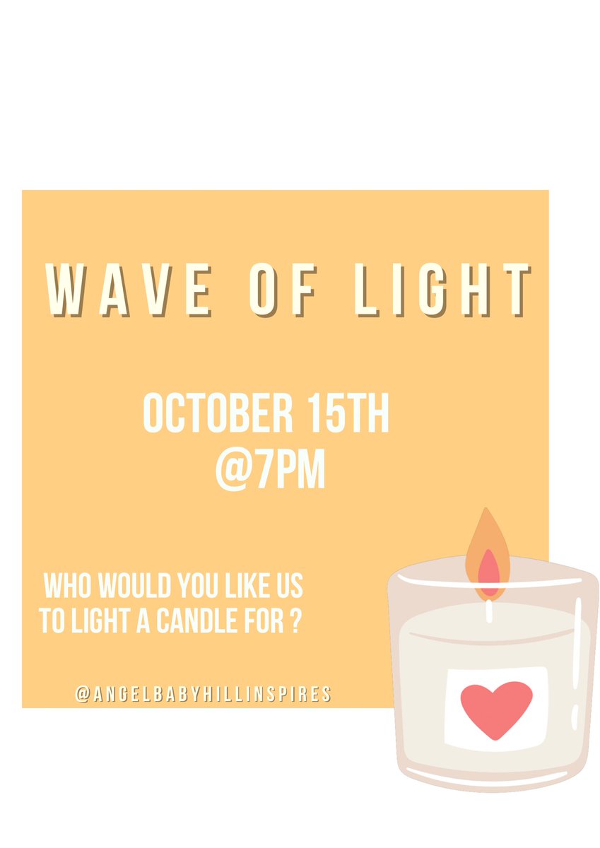 Tomorrow evening at around 7pm, 
 we will be lighting our candles for all the little ones who slipped away from us too soon. Fly high sweet Angels. 🪽🤍🕯️

If you would like us to add your little ones to the list please write  their names in the comments below 👇🏾