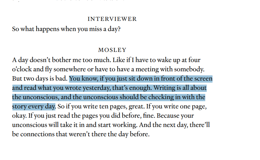 meganeabbott's tweet image. Today's inspo:

Walter Mosley, @parisreview