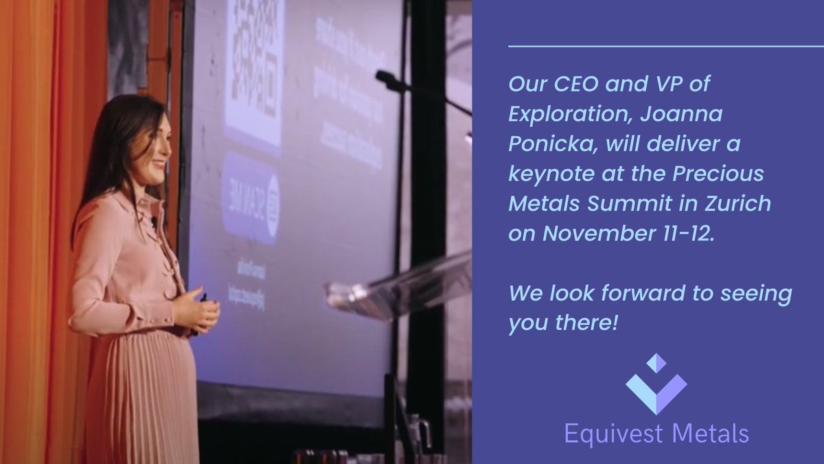 I will be giving a keynote at the Precious Metals Summit in Zurich on November 11-12th.

Really excited to see you there and engage in discussions on improving mineral exploration success rates with both investors and exploration companies.

Send me an email or linkedin message