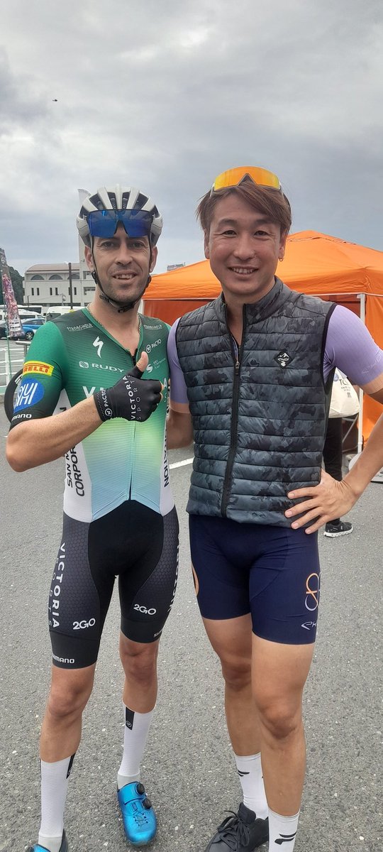 We had special visit today in <a href="/tour_de_kyushu/">マイナビ ツール・ド・九州２０２５【公式】</a> 
Japanese cycling legend <a href="/Fumybeppu/">別府 史之 FUMY BEPPU</a>