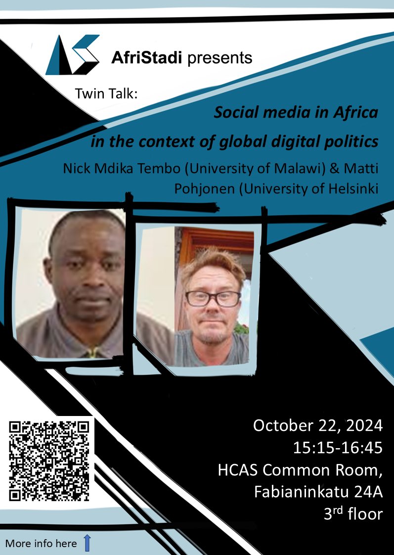 We have a Twin Talk coming up on October 22! More info here: helsinki.fi/en/networks/af…