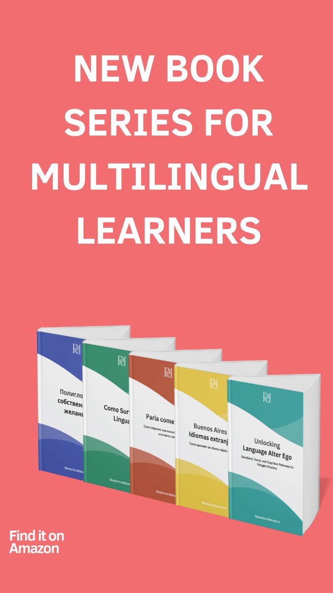 matvekav's tweet image. 📢 First Book Release! 🎉
I’m thrilled to announce the launch of my book in English: Unlocking Language Alter Ego: Emotional, Social, and Cognitive Pathways to Polyglot Mastery!
#languagelearning #bookrelease #polyglottips #learningtips #multilingualism