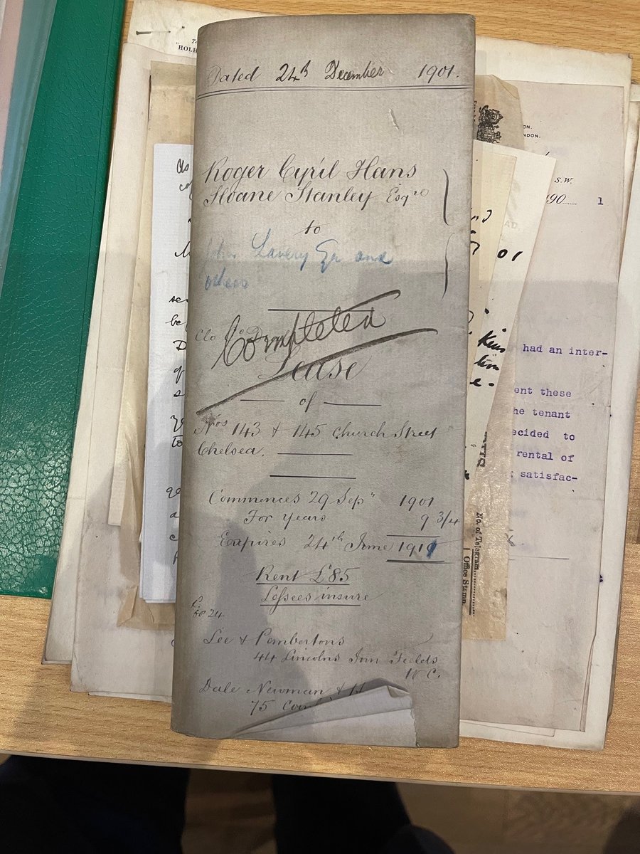A wonderful image shared by <a href="/chelseaartsclub/">Chelsea Arts Club</a> from their archives of their original lease signed in 1901 - back when James McNeill Whistler was still alive (he died in 1905).