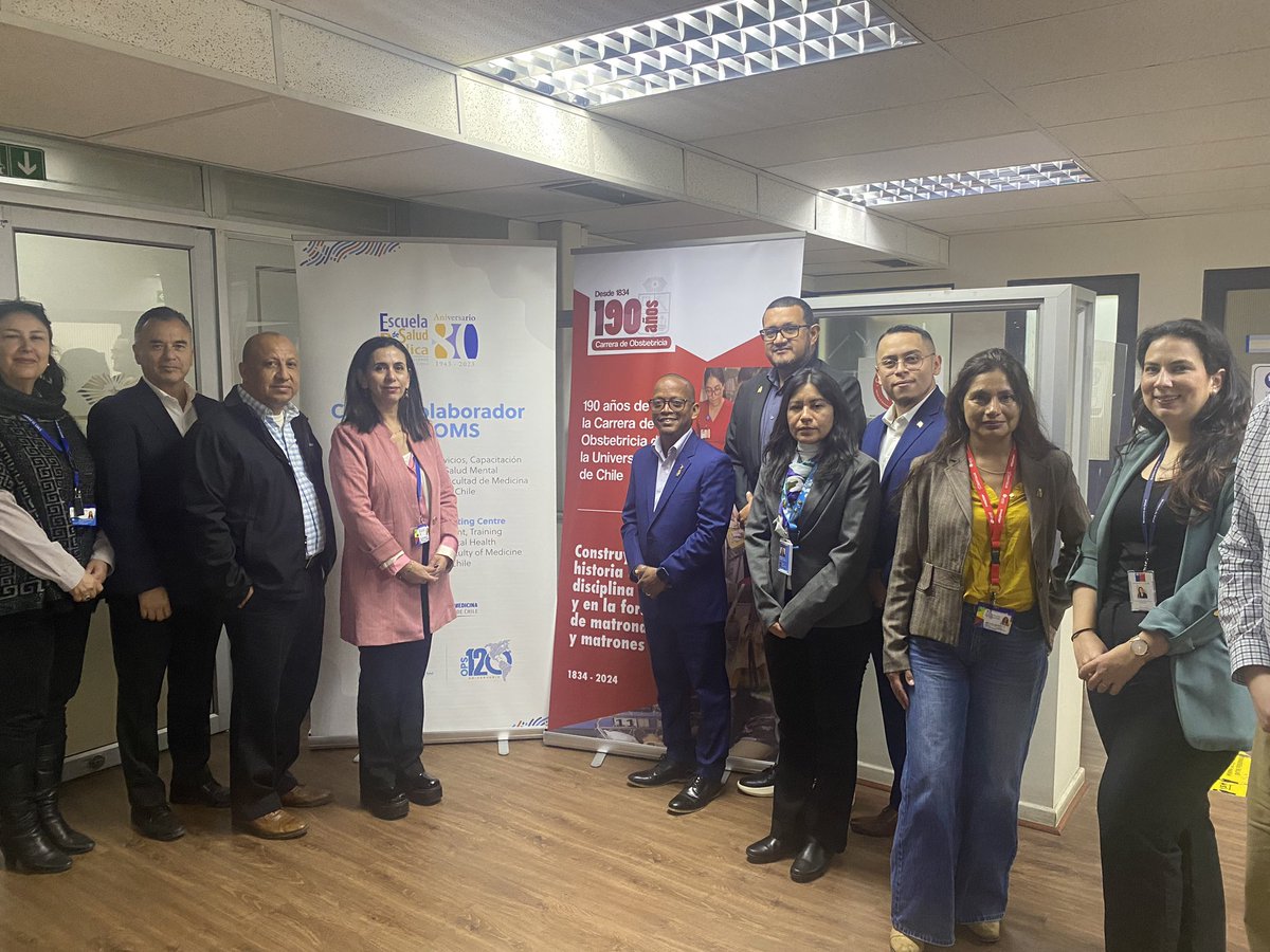 opsomschile's tweet photo. Misión de Ministerio de Salud liderado por Ministro de Belice en su primer día en Chile, con el apoyo de @opsoms y @ministeriosalud , conocen experiencia de centros colaboradores de Salud Mental y Obstetricia @esp_uchile @MedicinaUChile https://t.co/tgeSl1TR2k