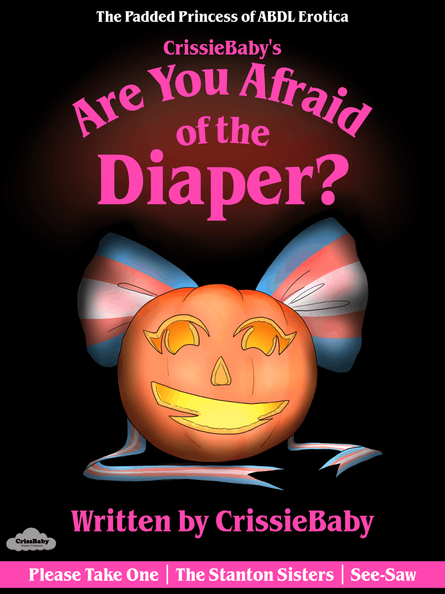 READERS BEWARE! This ABDL short story collection is sure to scare the pampers right off your bums!

Are You Afraid of the Diaper? is now on Amazon for $2.99 or free through Kindle!

amazon.com/dp/B0DJXLF8M7

Also available on SubscribeStar! Free for Bookworm Club members 💕