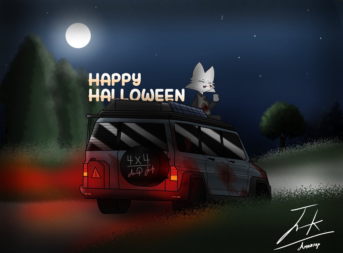 RUNTY_009's tweet photo. Happy Halloween in advance 🎃
สุขสันต์วันฮาโลวีนล่วงหน้างับ 
The second picture is not very Halloween-like, just blood and text. https://t.co/tFMM4sPWvr