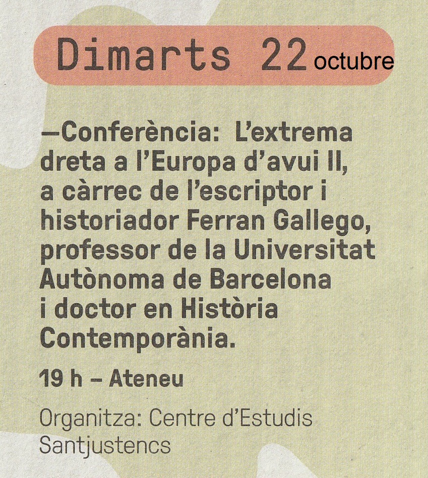 Centre d'Estudis Santjustencs (@cesantjustencs) on Twitter photo 