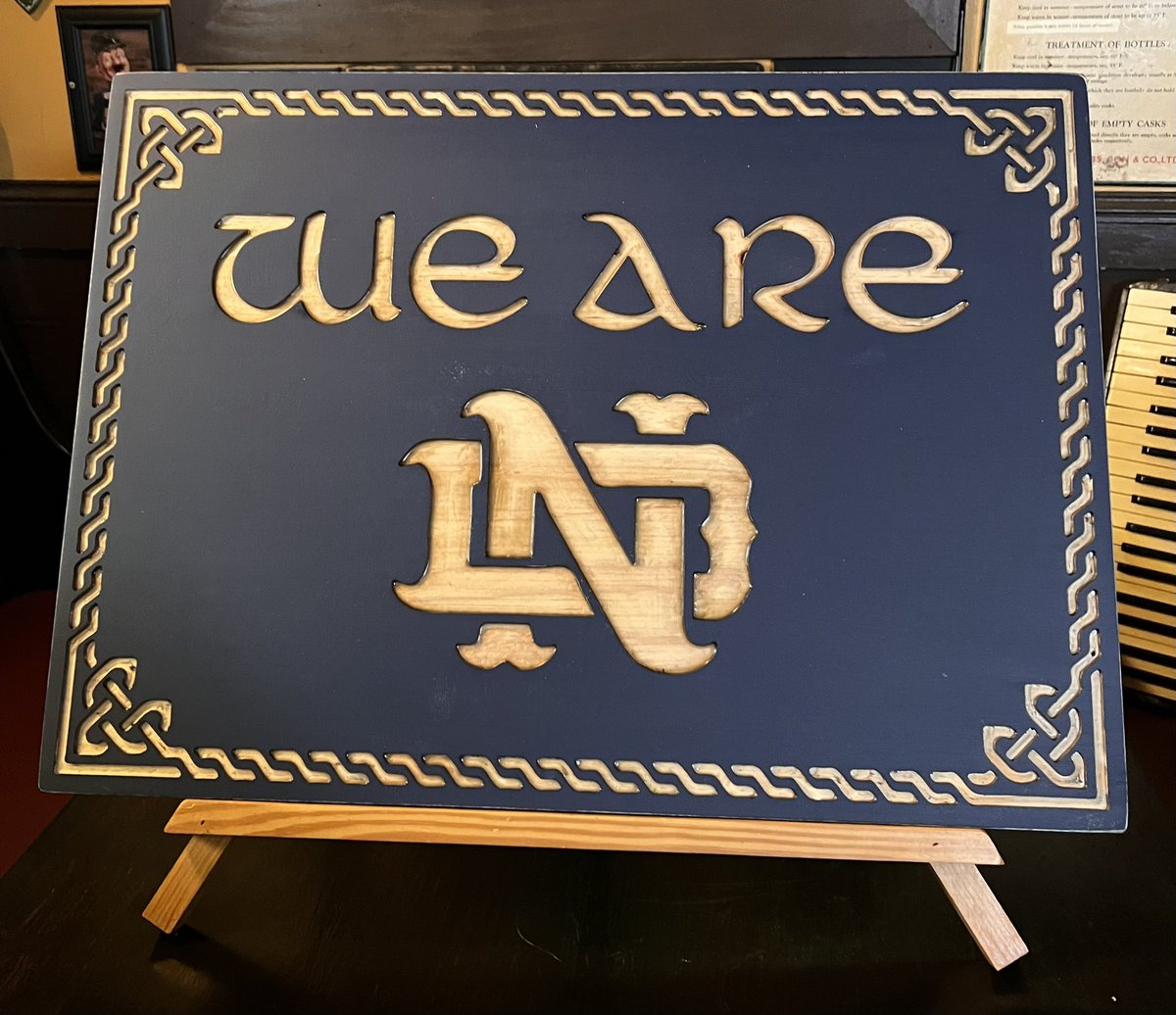 MadmorCreations's tweet photo. Visit our  Madmor Creations Facebook page to enter to win this Officially Licensed ND sign produced in our shop!!! The Giveaway is FREE, and ends Halloween Night! Be sure to follow the directions to enter, and GOOD LUCK! GO IRISH!!!☘️ https://t.co/INsxm3qjYs