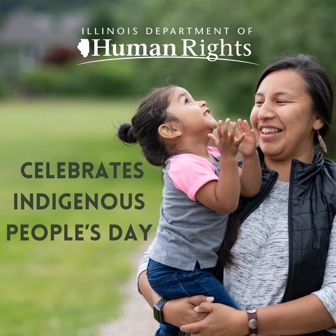 IllinoisDHR's tweet photo. Native and Indigenous rights are human rights! This #IndigenousPeoplesDay, we celebrate Native and Indigenous communities in Illinois. Let's fight for an equitable, thriving future for Native and Indigenous communities all across our state. https://t.co/jbiYEYqAHI