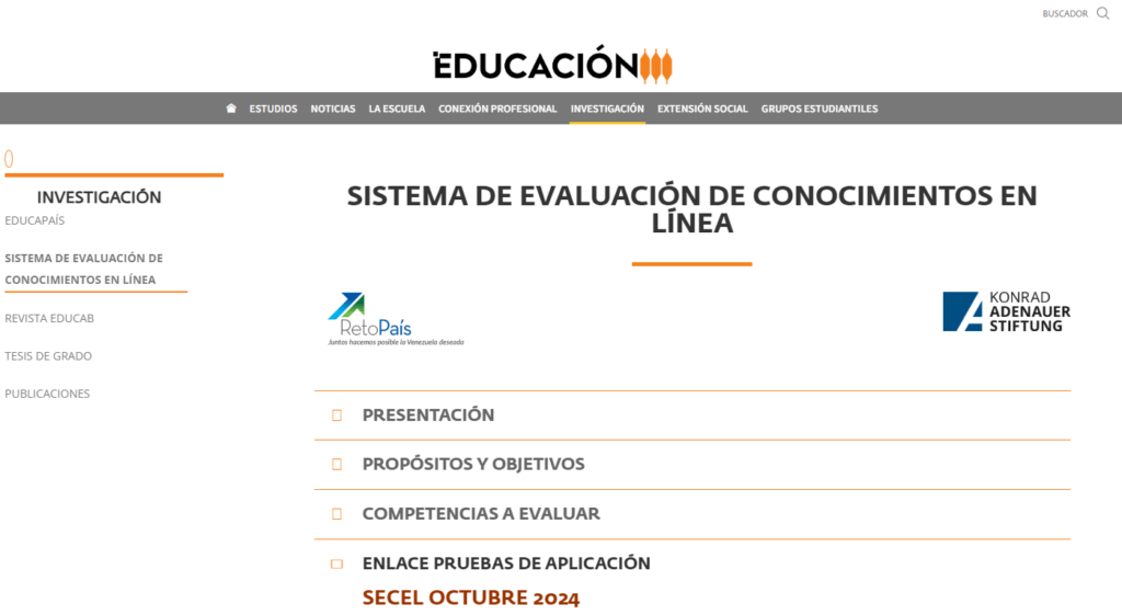 ArquitectUCAB's tweet photo. ⚠️@EducacionUCAB activó nuevamente las pruebas del #SECEL para medir conocimientos de estudiantes de primaria y bachillerato
Las evaluaciones -gratuitas y confidenciales- estarán disponibles hasta el 7 de noviembre de 2024
Más información aquí➡️https://t.co/6HFoQzlFLs https://t.co/eACJKOQokh