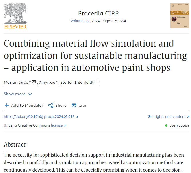 Ecofact_Project's tweet image. Marian Süße from Fraunhofer IWU represented #ECOFACT at the CIRP #LCE Conference, sharing insights on simulation &amp;amp; optimisation for #sustainablemanufacturing. Learn how this approach boosts efficiency &amp;amp; cuts waste. 

🔗Full paper: bit.ly/4f3sYJ4

#Sustainability #H2020