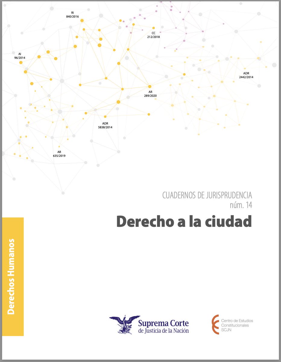 En este #CuadernoDeJurisprudencia se presenta una compilación de sentencias en materia de la calidad de vida y el ejercicio de los derechos humanos de los habitantes de las ciudades. ¡Descárgalo!

sitios.scjn.gob.mx/cec/editorial/…