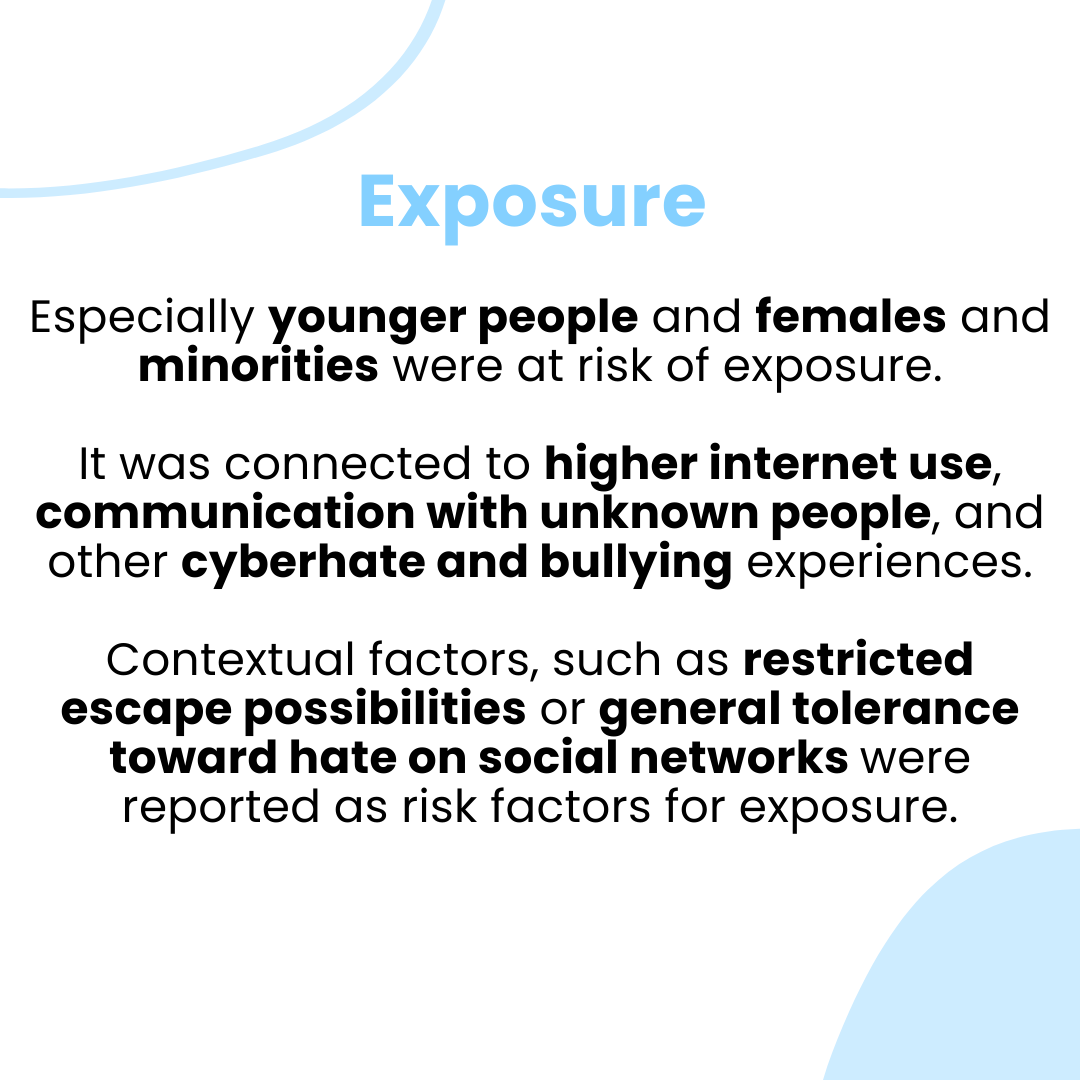 cyberplus2024's tweet photo. This time, we’re focusing on #cyberhate targeting sexual orientation and gender and the main results from our systematic review related to this hate. 🌈 It's a crucial area of study, and we've summarised some key findings below. For full results, check out the whole review! 📊 https://t.co/E3p4HQ2qwO