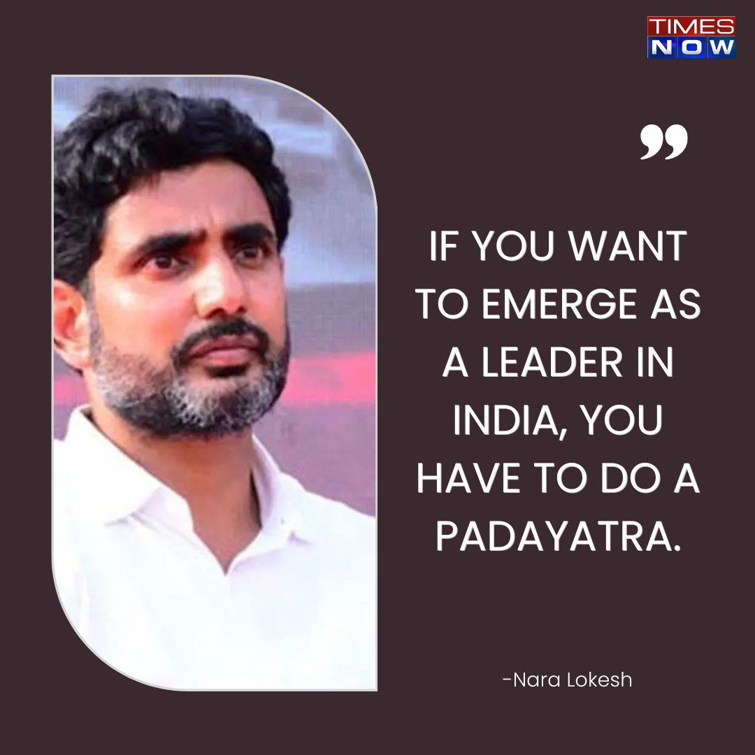 SajjaAjay24's tweet image. "If you want to emerge as a leader in India, you have to do a Padayatra.." - @NaraLokesh in conversation with @Navikakumar 

#NaraLokesh #TDP #TNCards
