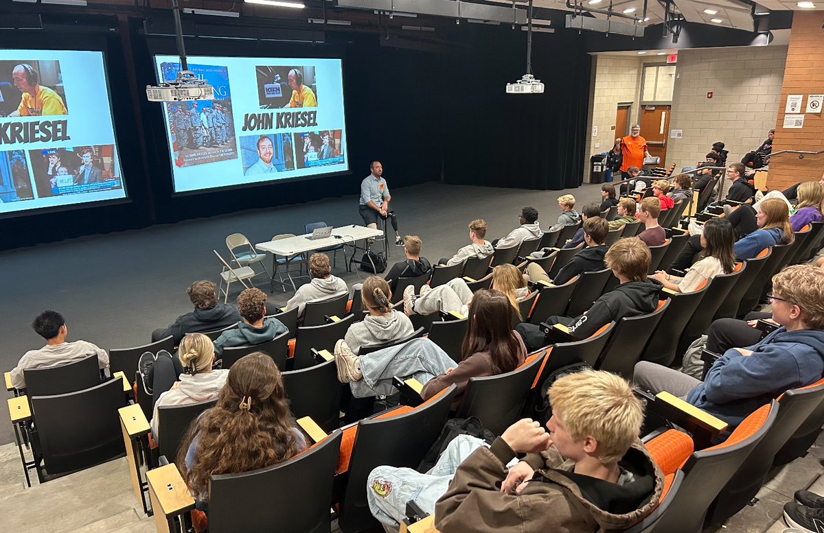 Coach Pieper (@pieperjon) on Twitter photo Many thanks to <a href="/johnkriesel/">John Kriesel</a> for coming by <a href="/district192/">Farmington Area Public Schools</a> to talk with the War, History, Lit and Film class about his story and book, Still Standing. Phenomenal message of positivity and outlook! Many thanks to <a href="/johnkriesel/">John Kriesel</a> for coming by <a href="/district192/">Farmington Area Public Schools</a> to talk with the War, History, Lit and Film class about his story and book, Still Standing. Phenomenal message of positivity and outlook!
