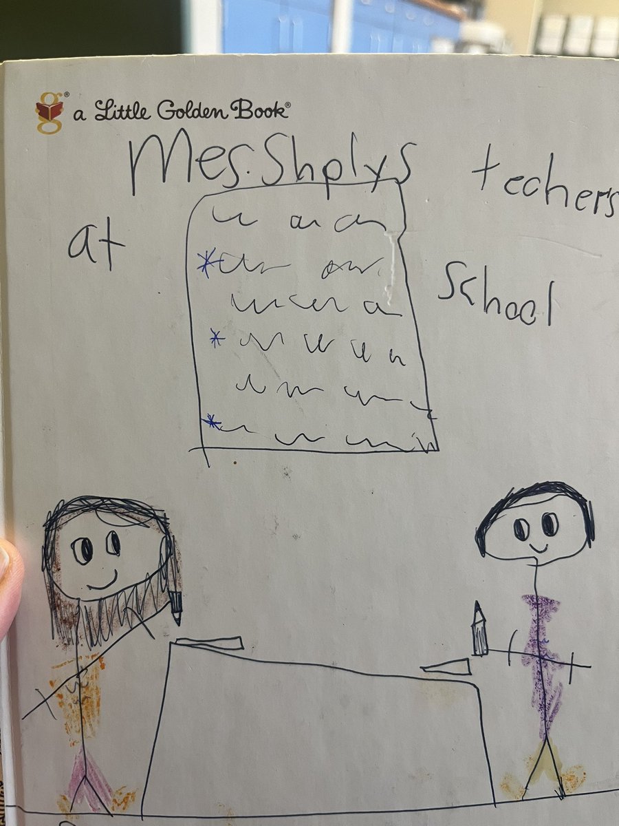 “THE BEST” way to start a Monday morning.  Enjoying a Wolf Pack reader and author!  Bonus - I was the main character in the story. 😀 <a href="/olatheschools/">Olathe Public Schools</a> #OPSmaketodaycount
