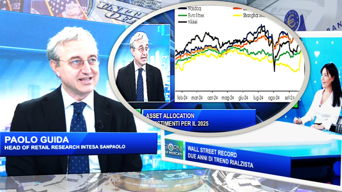 #Mercati Scenari di investimento e prospettive di rendimento per il 2025. Le opportunità legate al calo dei tassi dopo due anni di trend rialzista. Asset allocation globale nell'intervista dell'11 ottobre <a href="/classcnbc/">Class CNBC</a> con <a href="/Paolo_Guida/">Paolo Guida</a> <a href="/intesasanpaolo/">Intesa Sanpaolo</a>
Video▶ t.ly/0tJAF