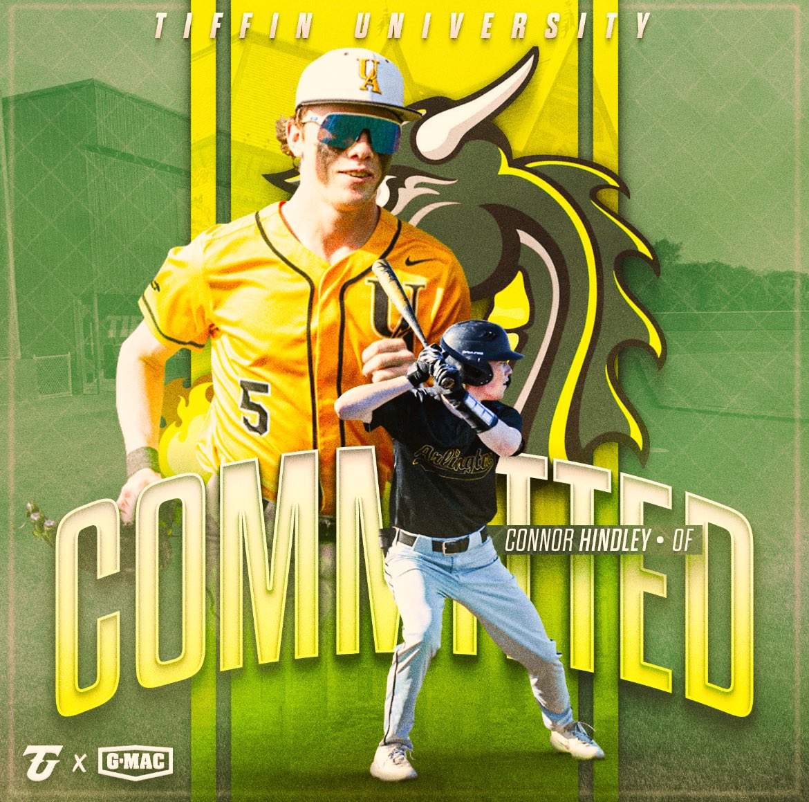 Connor Hindley (@hindley05) on Twitter photo I am honored to announce my commitment to play Division 2 baseball at the University of Tiffin! I want to thank all of my friends, family, and supporters for being here for me along the way and the nonstop unwavering support. 
I want to also thank Coach Henne, Coach Franz, Jalen I am honored to announce my commitment to play Division 2 baseball at the University of Tiffin! I want to thank all of my friends, family, and supporters for being here for me along the way and the nonstop unwavering support. 
I want to also thank Coach Henne, Coach Franz, Jalen