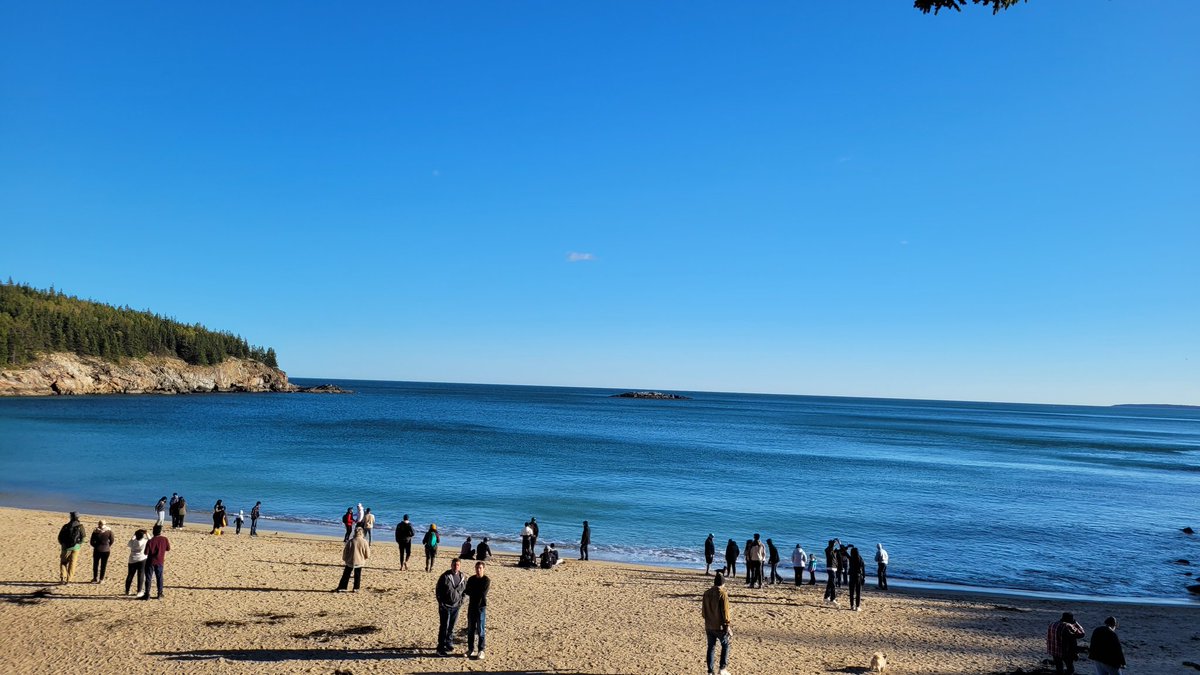 Went to Maine to swim in this ocean! Beautiful and warm!