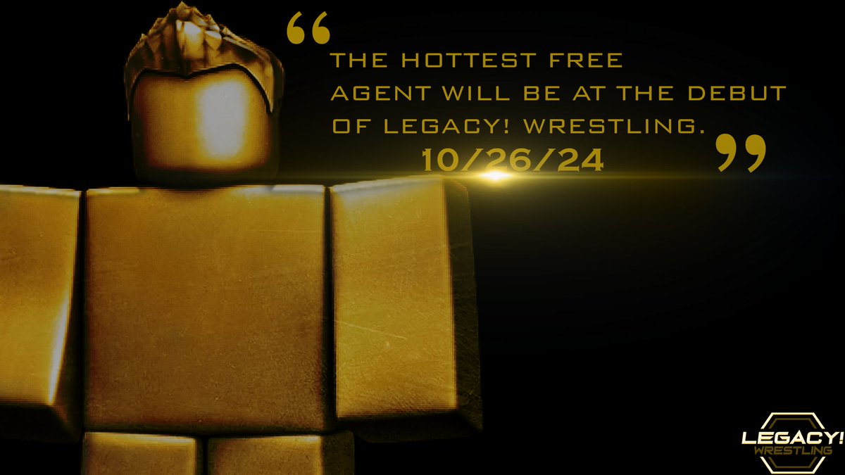 BIG SIGNING! 💰
The Hottest free-agent has just signed, to Legacy! Wrestling and will be making an appearance at the Debut Show.