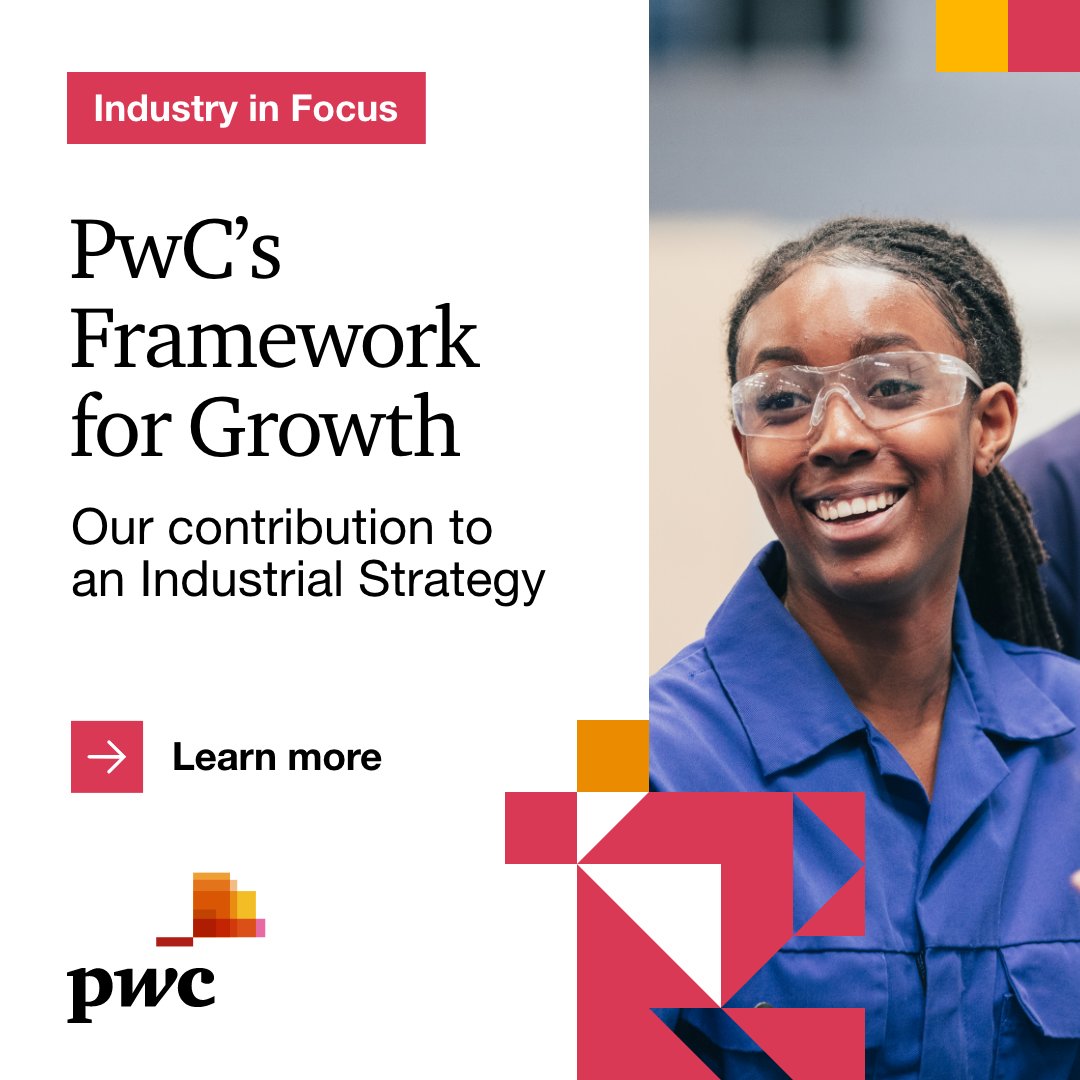 Today we saw the announcement of the Industrial Strategy green paper. It will be widely welcomed  given <a href="/PwC_UK/">PwC UK</a>’s recent Framework for Growth research showed 81% of business leaders view it as essential for promoting economic growth across the UK. pwc.co.uk/frameworkforgr…