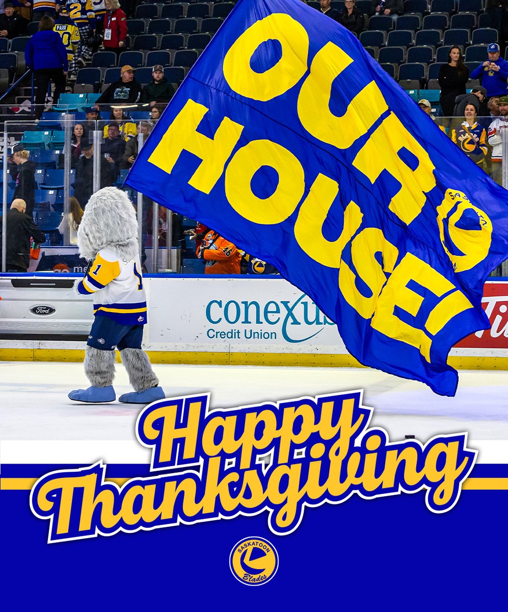 BladesHockey's tweet image. Happy Thanksgiving, #BladeCity!