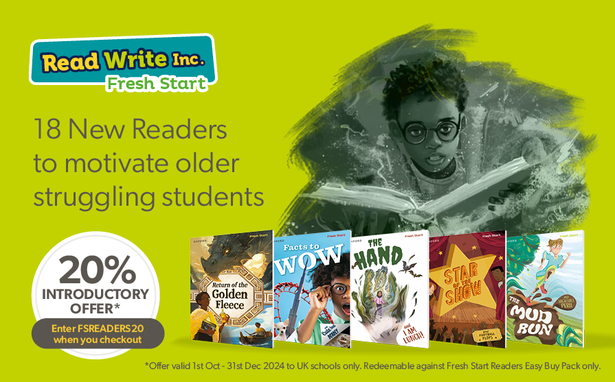 RuthMiskinEdu's tweet photo. Older struggling readers will love these new Fresh Start books for independent reading. They're aligned to the refreshed Fresh Start Modules and have a grown up look and feel that resembles what their peers are reading @OUPPrimary https://t.co/8Kq3cDTybc https://t.co/EKEx5InJMX