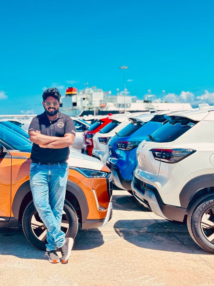 Lazyrider46's tweet photo. Proud to be In a Sea of 𝗡𝗜𝗦𝗦𝗔𝗡 𝗠𝗔𝗚𝗡𝗜𝗧𝗘 
From India 🇮🇳 to the World 🌏 !!!!! 
One Car One world !!! 
#lazyrider46
@Nissan @Nissan_India 
#OneCarOneWorld #BoldInsideOut #NewMagnite #NewNissanMagnite #NissanIndia
#Outdo  #MadeInIndia #SUV #Car https://t.co/L2PZroz2nV
