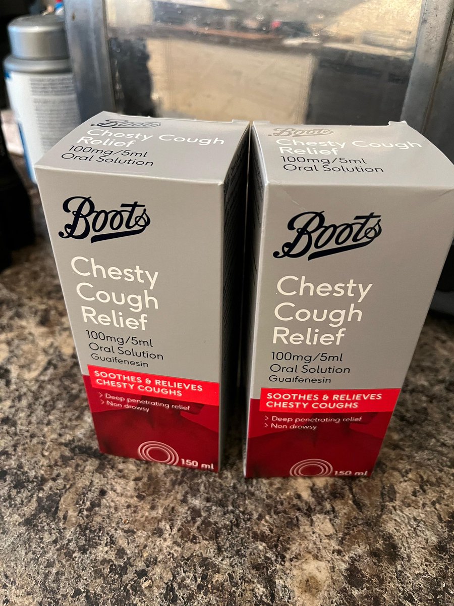 Why is it such an issue to try and buy your own brand chesty cough medicine they either come up with you can’t buy two bottles at the same time or a new one today is the sugar content is too high for my diabetes!
It’s the only thing that works with my Bronchitis!! <a href="/BootsUK/">Boots</a>