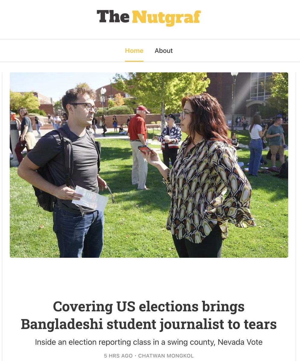 ReynoldsSandbox's tweet image. Our #NevadaVote student election reporting initiative @RSJNevada  @unevadareno  gets praise in The Nutgraf newsletter. Find article here: nutgrafnews.substack.com/p/nevada-vote-… and our reporting here: medium.com/rsjvote