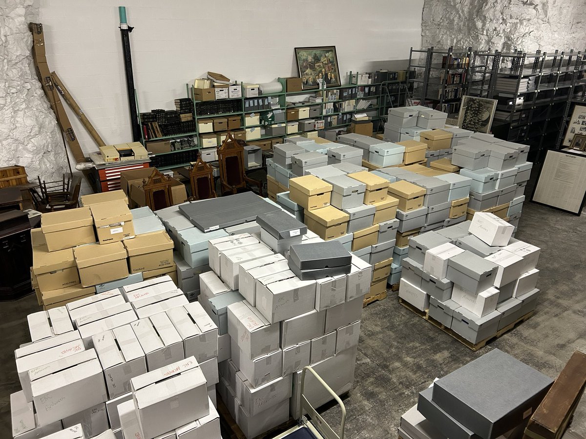 The archival materials from <a href="/EasternNazarene/">Eastern Nazarene</a> arrived to our facility this morning. We are deeply honored to have these historic materials entrusted to our care. Thank you, ENC!