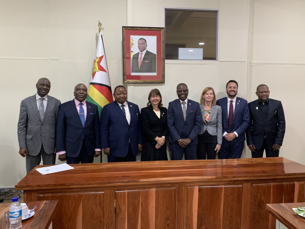 Fruitful meeting between the Canada Africa Chamber of Business and the Canadian Embassy with the Minister of Foreign Affairs and International Trade of the Republic of Zimbabwe